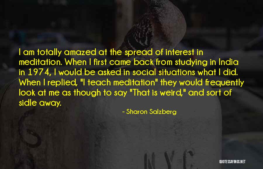 The First Look Quotes By Sharon Salzberg The First Look Quotes By Sharon Salzberg