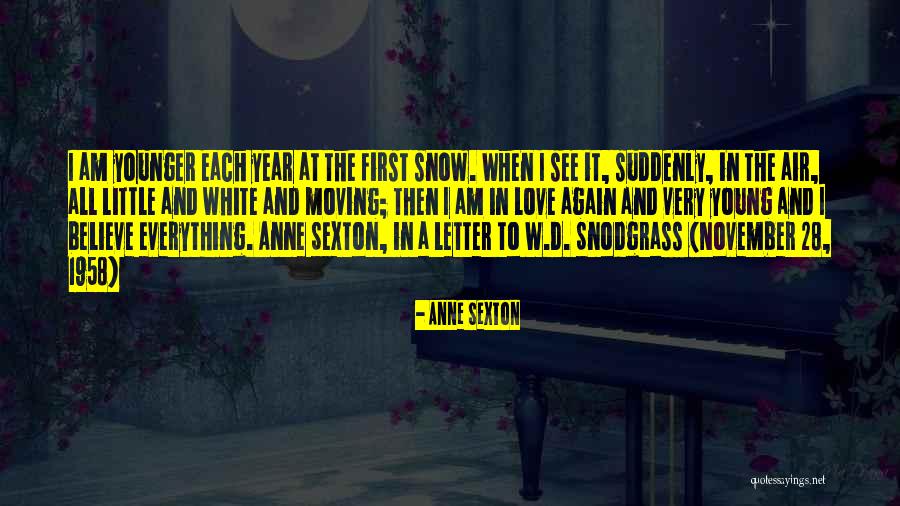 The First Snow Of The Year Quotes By Anne Sexton