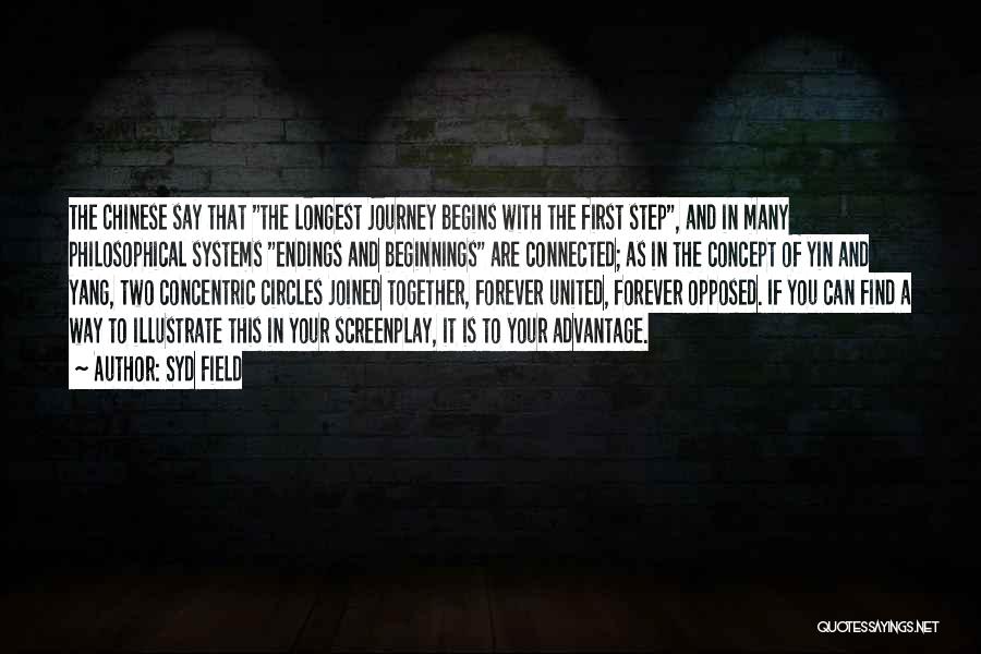 The First Step In A Journey Quotes By Syd Field
