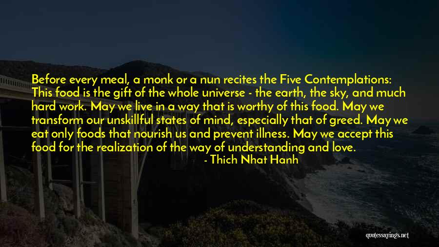 The Food We Eat Quotes By Thich Nhat Hanh