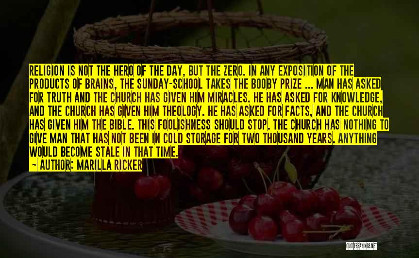 The Foolishness Of Religion Quotes By Marilla Ricker