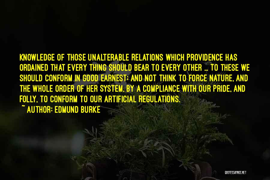 The Force Of Nature Quotes By Edmund Burke