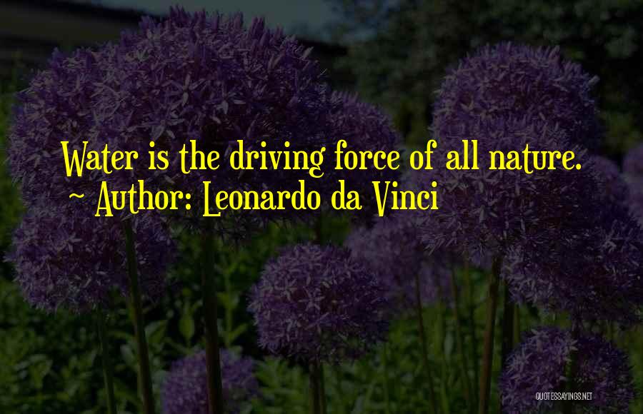 The Force Of Nature Quotes By Leonardo Da Vinci