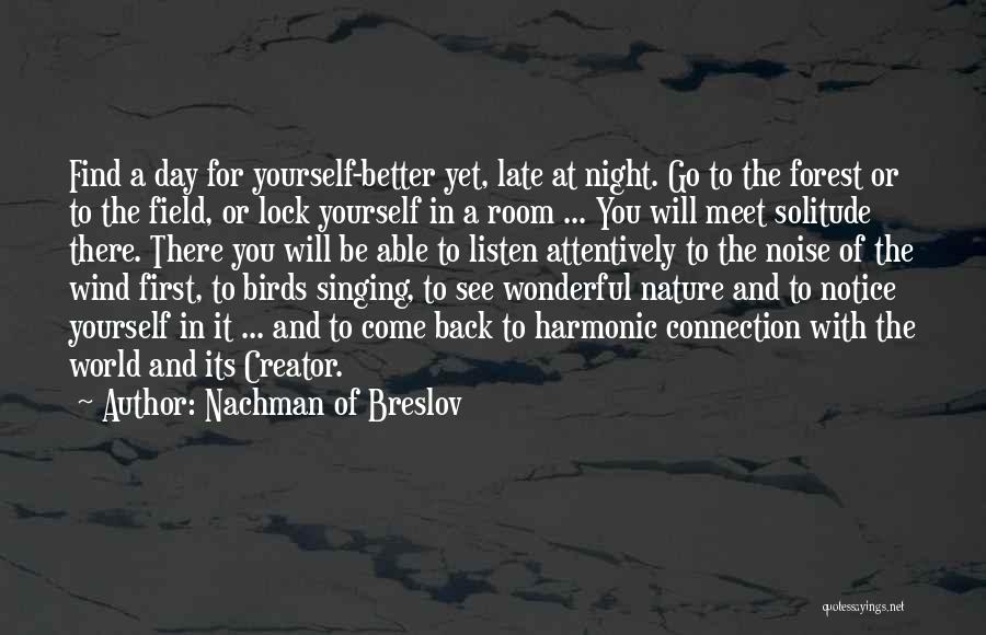 The Forest At Night Quotes By Nachman Of Breslov