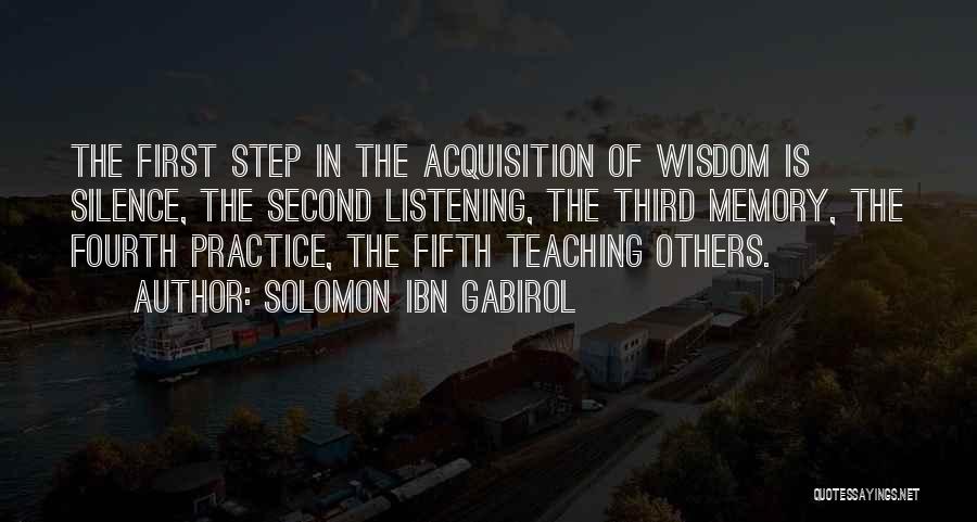 The Fourth Step Quotes By Solomon Ibn Gabirol