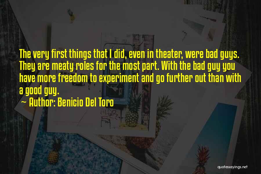 The Freedom Experiment Quotes By Benicio Del Toro