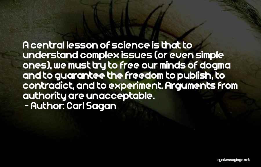 The Freedom Experiment Quotes By Carl Sagan