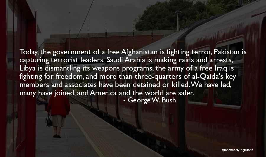 The Freedom Of America Quotes By George W. Bush