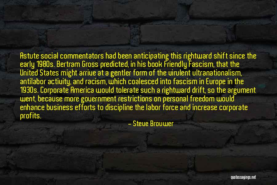 The Freedom Of America Quotes By Steve Brouwer