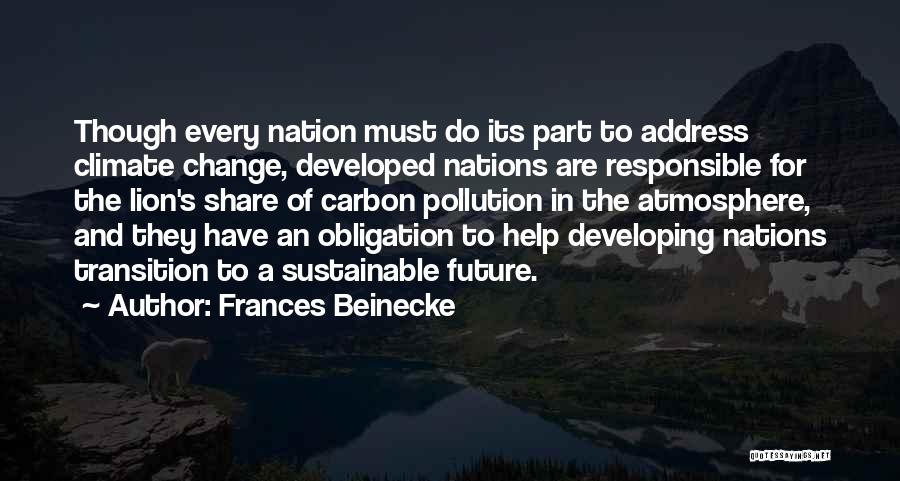 The Future And Change Quotes By Frances Beinecke