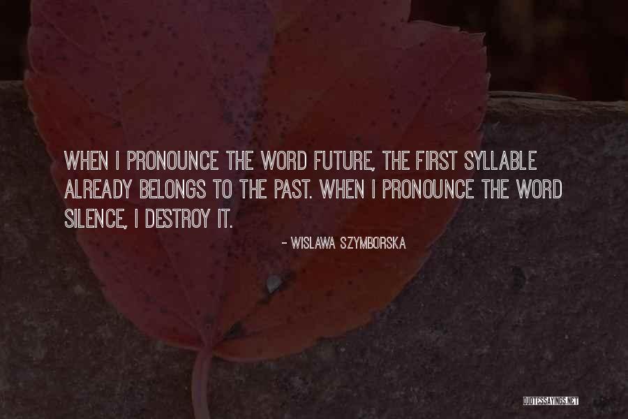 The Future Belongs To Quotes By Wislawa Szymborska The Future Belongs To Quotes By Wislawa Szymborska