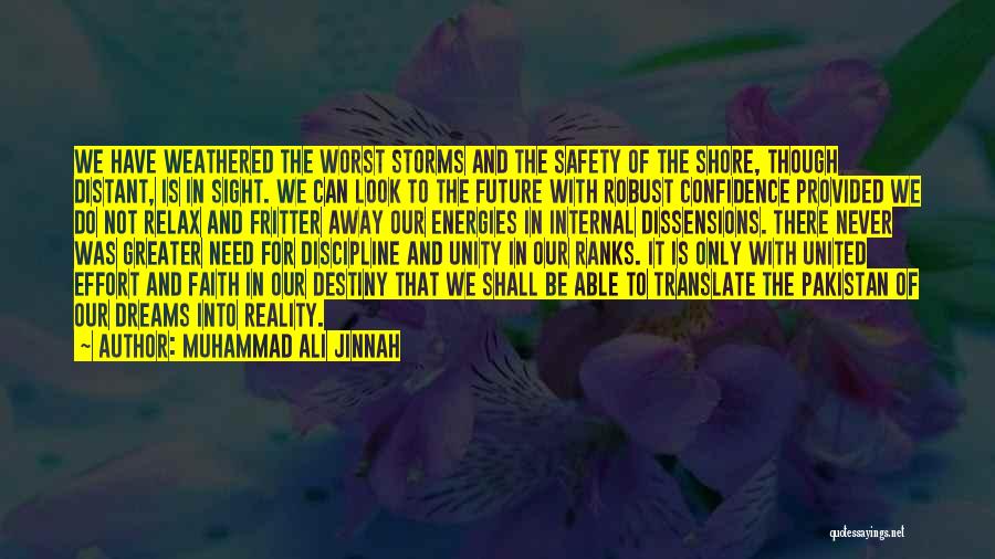 The Future Dreams Quotes By Muhammad Ali Jinnah