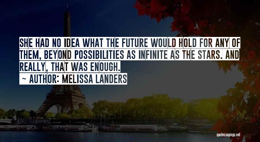 The Future Hold Quotes By Melissa Landers