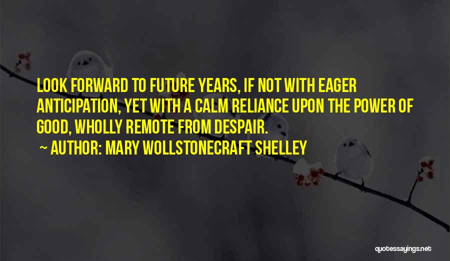 The Future Looks Good Quotes By Mary Wollstonecraft Shelley