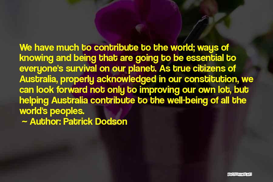 The Future Of Our Planet Quotes By Patrick Dodson