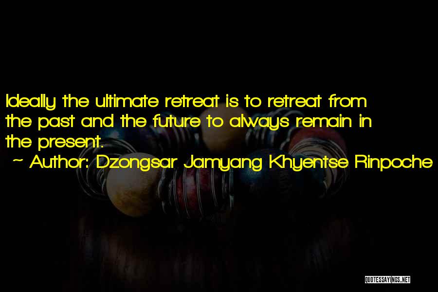 The Future Present And Past Quotes By Dzongsar Jamyang Khyentse Rinpoche