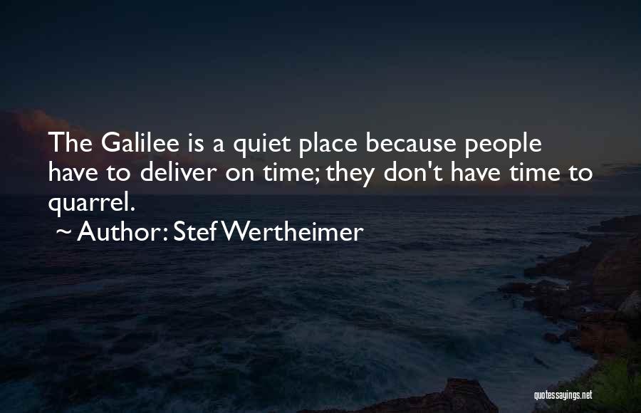 The Galilee Quotes By Stef Wertheimer