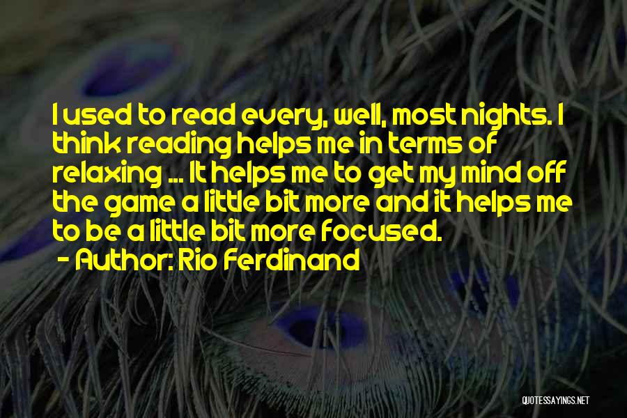 The Game Book Quotes By Rio Ferdinand
