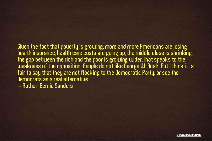 The Gap Between The Rich And Poor Quotes By Bernie Sanders