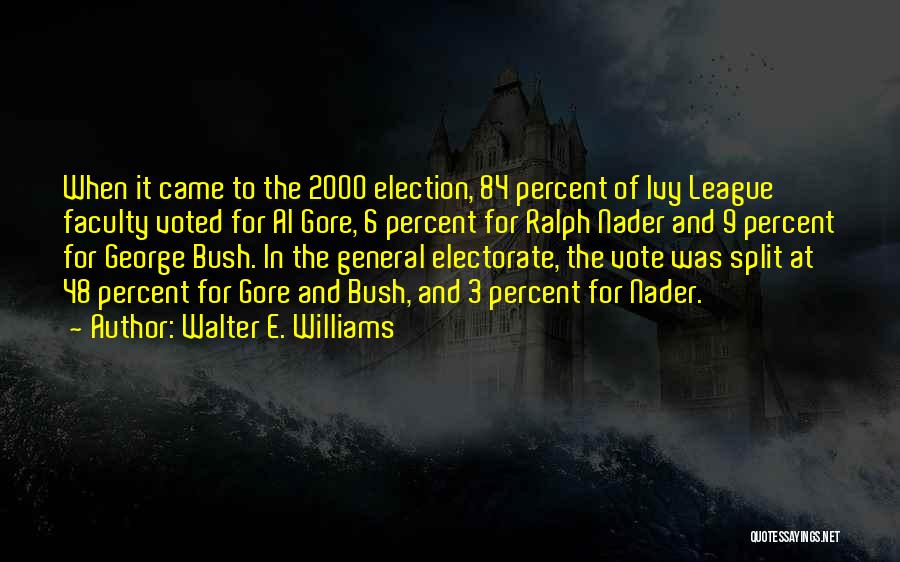 The General Election Quotes By Walter E. Williams