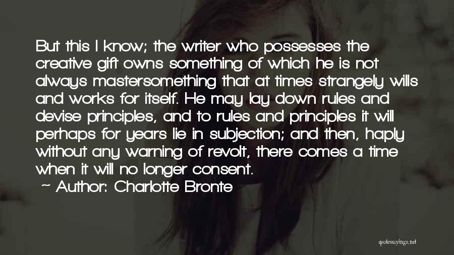 The Gift Of Writing Quotes By Charlotte Bronte