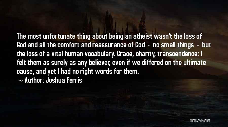 The God Of Small Thing Quotes By Joshua Ferris