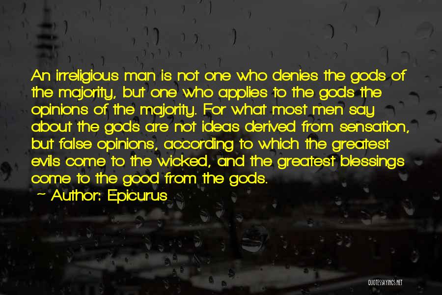 The Gods Quotes By Epicurus