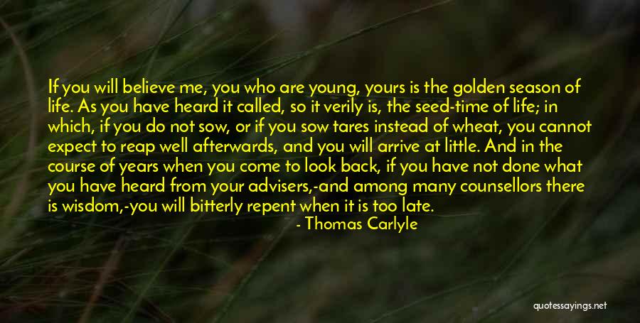 The Golden Years Quotes By Thomas Carlyle