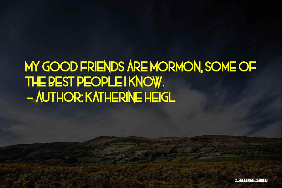 The Good Friends Quotes By Katherine Heigl