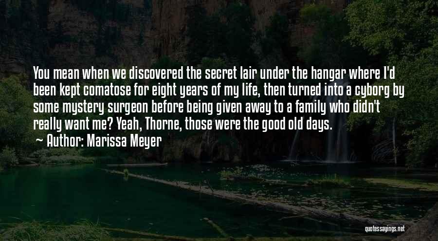 The Good Old Days Quotes By Marissa Meyer