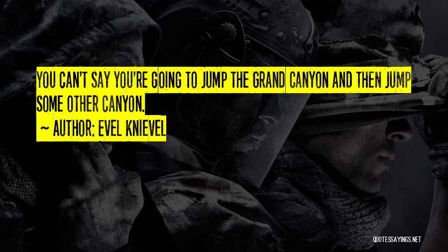 The Grand Canyon Quotes By Evel Knievel