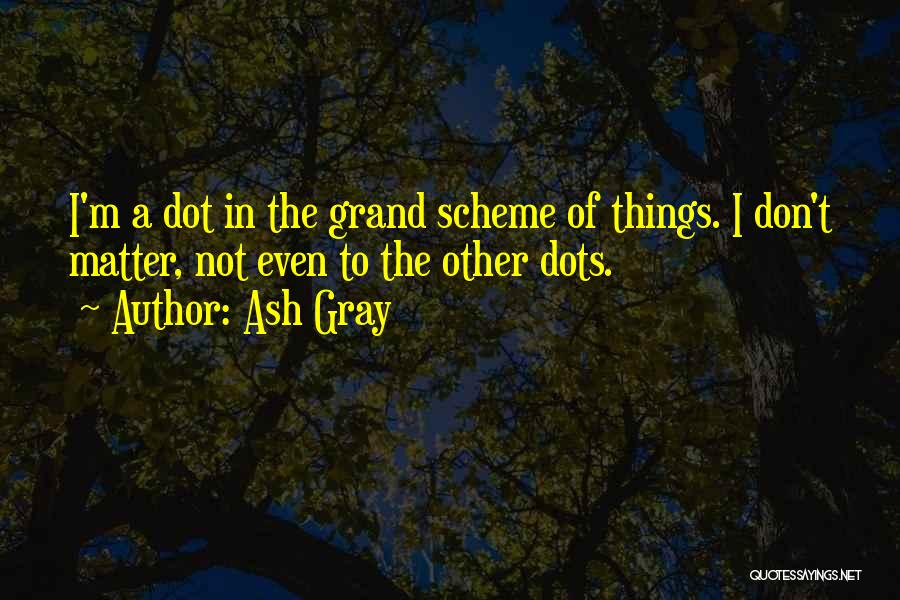 The Grand Scheme Of Things Quotes By Ash Gray