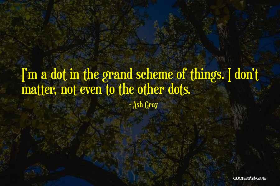 The Grand Scheme Of Things Quotes By Ash Gray