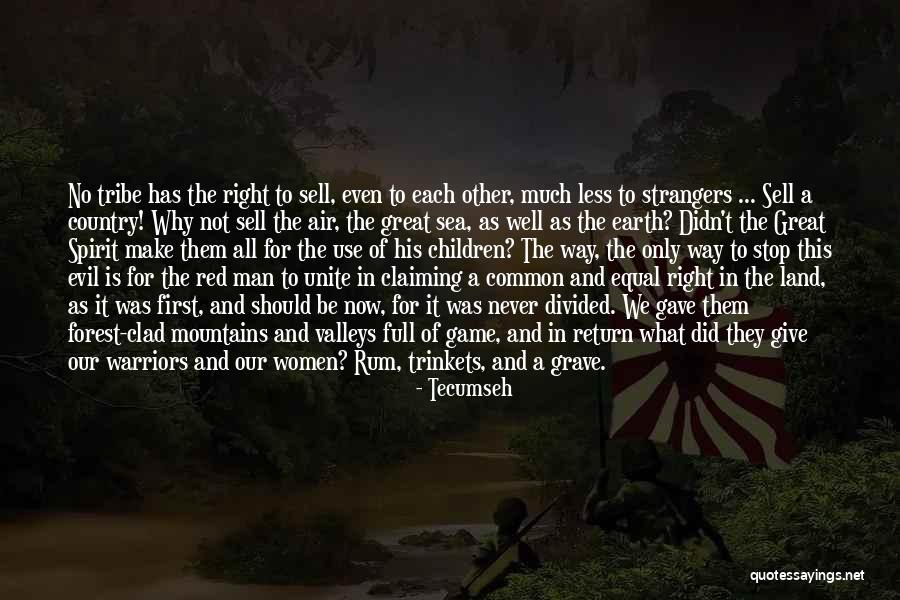 The Great Game Quotes By Tecumseh