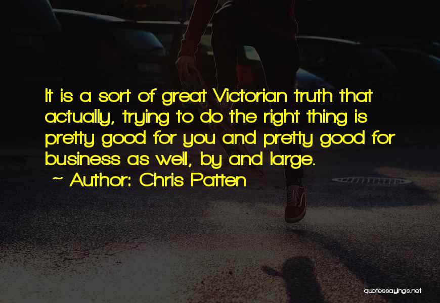 The Great Good Thing Quotes By Chris Patten