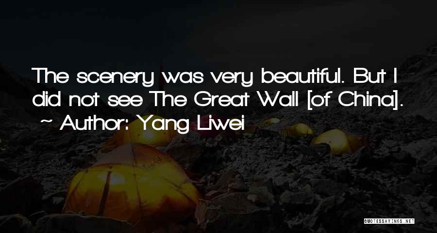 The Great Wall Of China Quotes By Yang Liwei