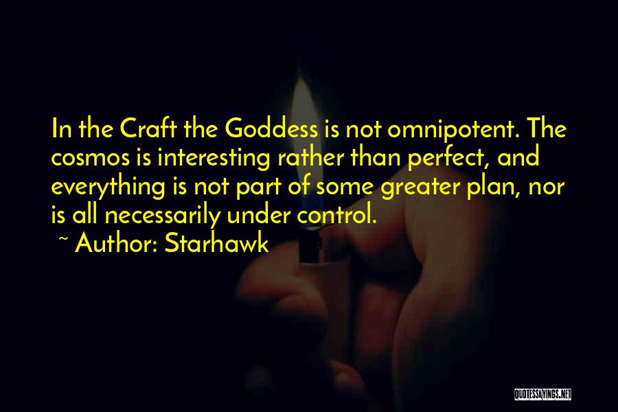 The Greater Plan Quotes By Starhawk