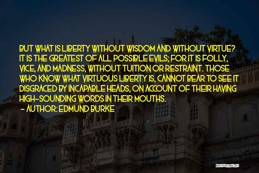 The Greatest Evils Quotes By Edmund Burke