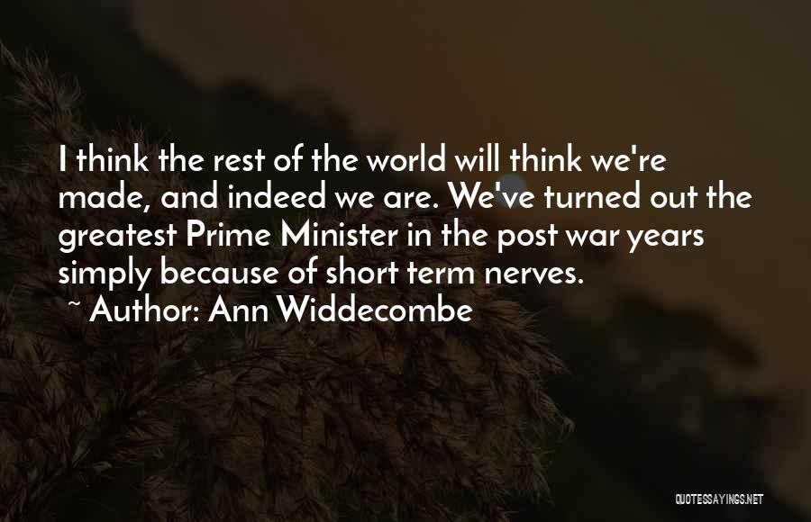 The Greatest Short Quotes By Ann Widdecombe