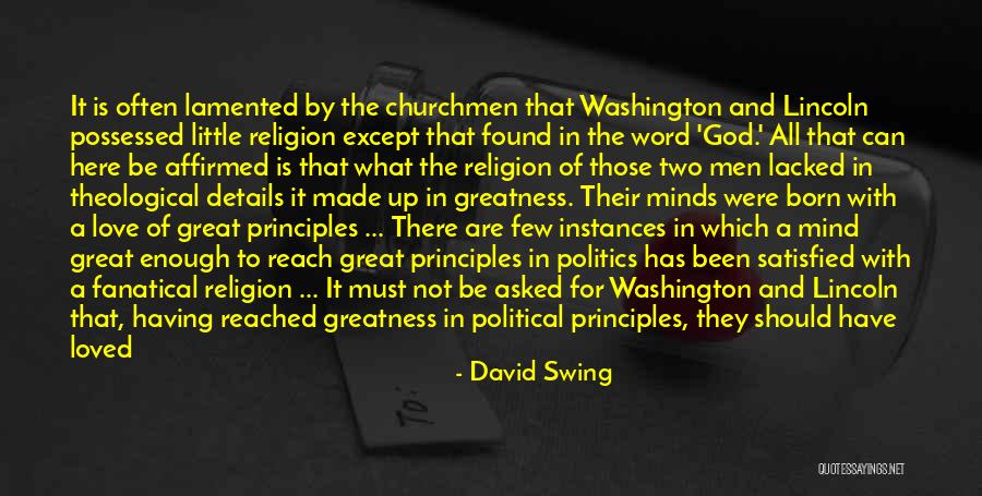 The Greatness Of God Quotes By David Swing