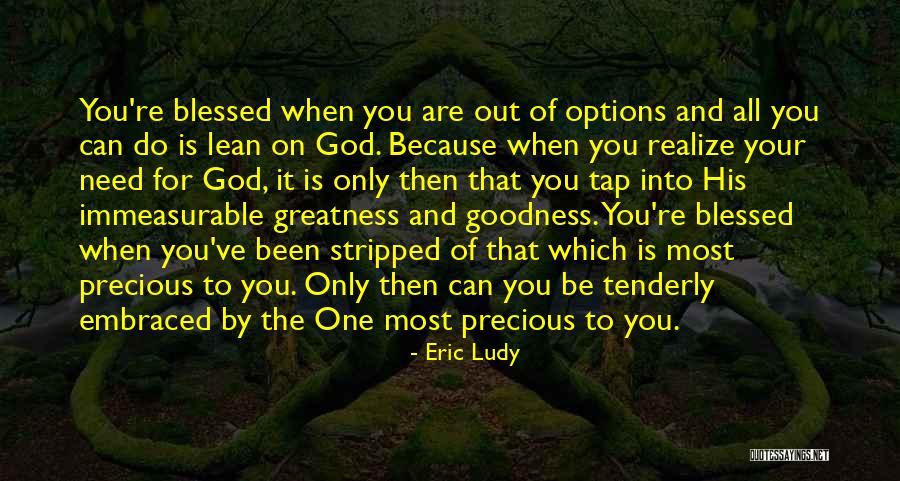 The Greatness Of God Quotes By Eric Ludy