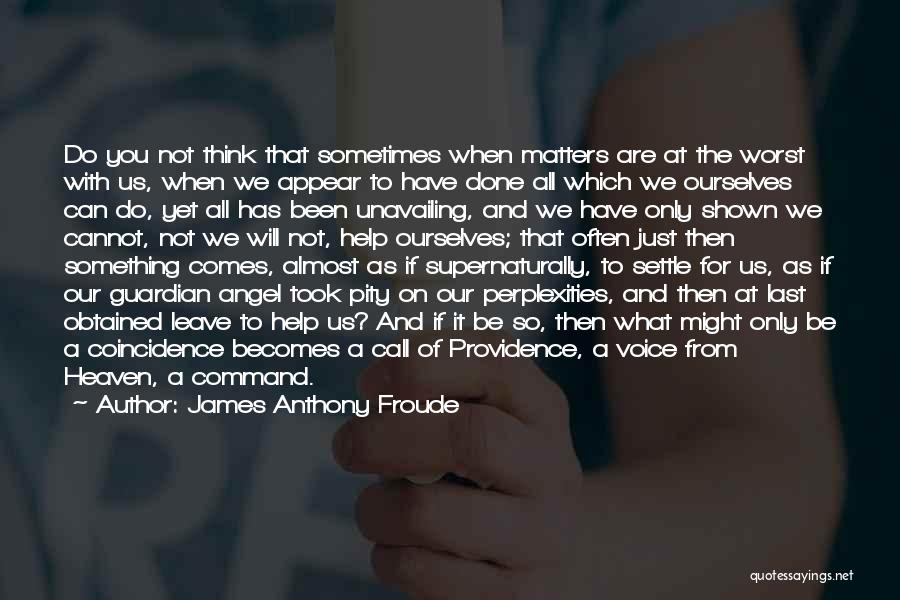 The Guardian Angel Quotes By James Anthony Froude