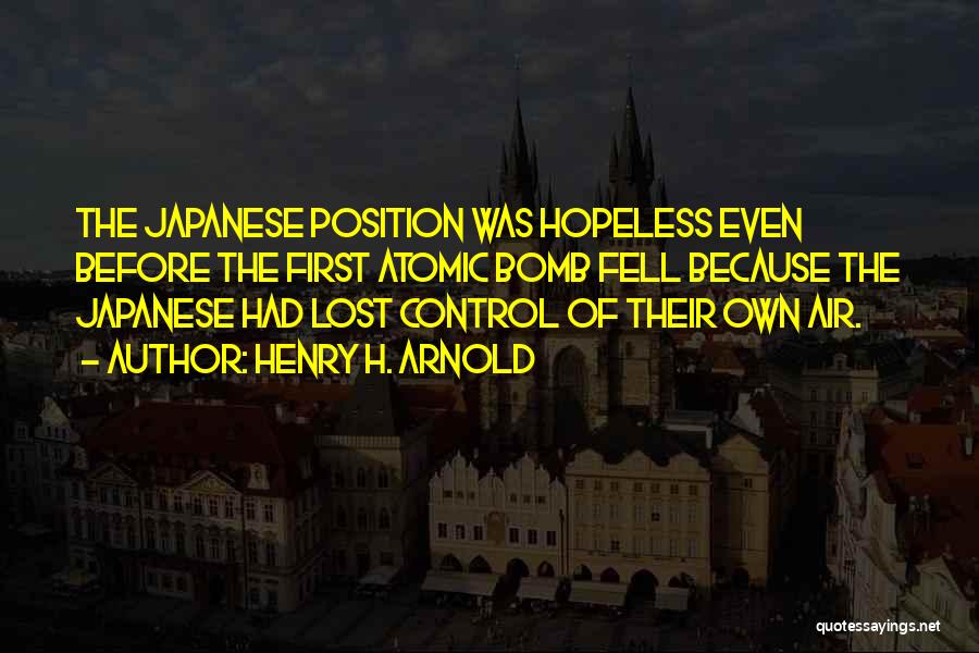 The H-bomb Quotes By Henry H. Arnold