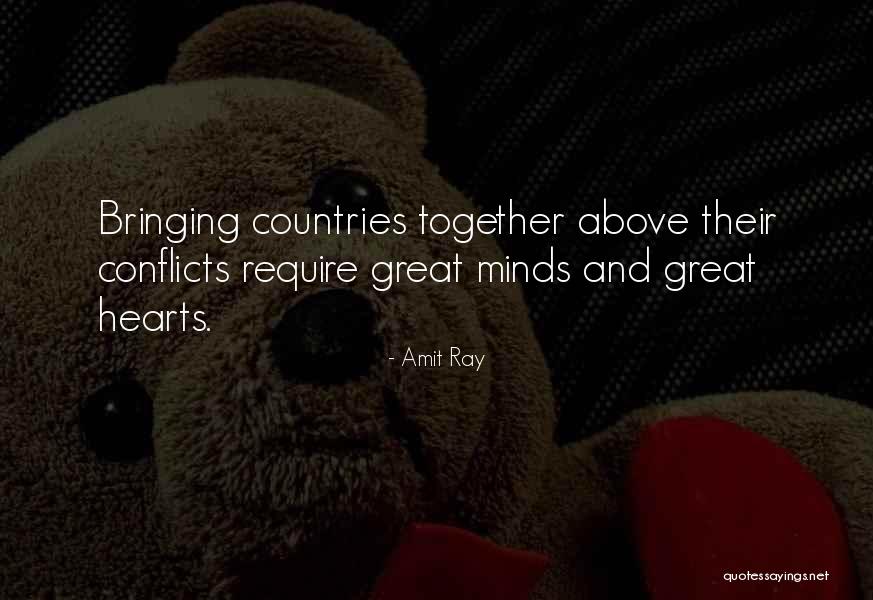 The Heart And The Mind Conflict Quotes By Amit Ray
