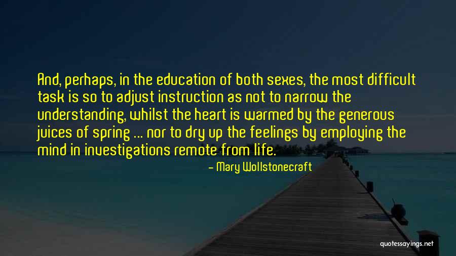 The Heart Of Understanding Quotes By Mary Wollstonecraft The Heart Of Understanding Quotes By Mary Wollstonecraft