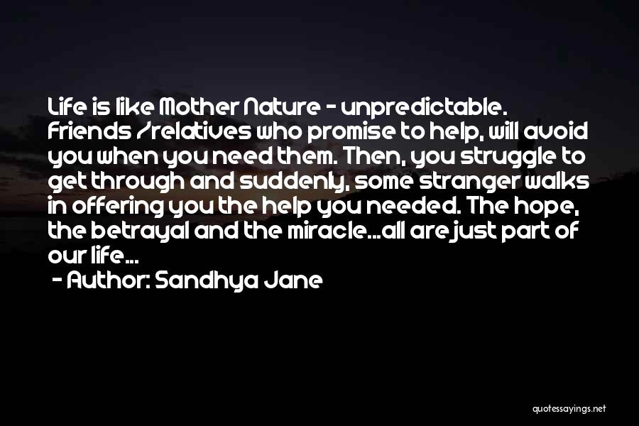 The Help Of Friends Quotes By Sandhya Jane