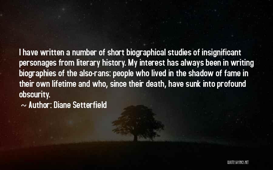 The History Of Writing Quotes By Diane Setterfield