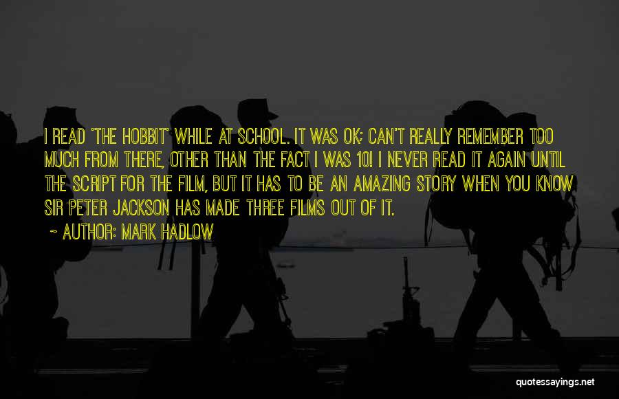 The Hobbit Film Quotes By Mark Hadlow