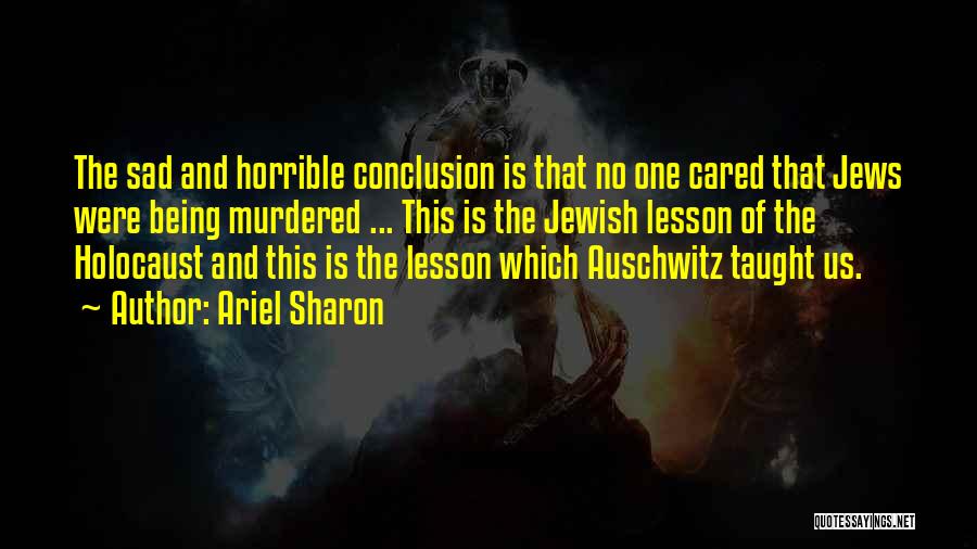 The Holocaust Quotes By Ariel Sharon