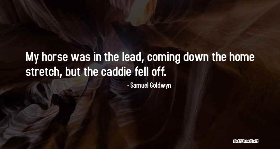 The Home Stretch Quotes By Samuel Goldwyn The Home Stretch Quotes By Samuel Goldwyn